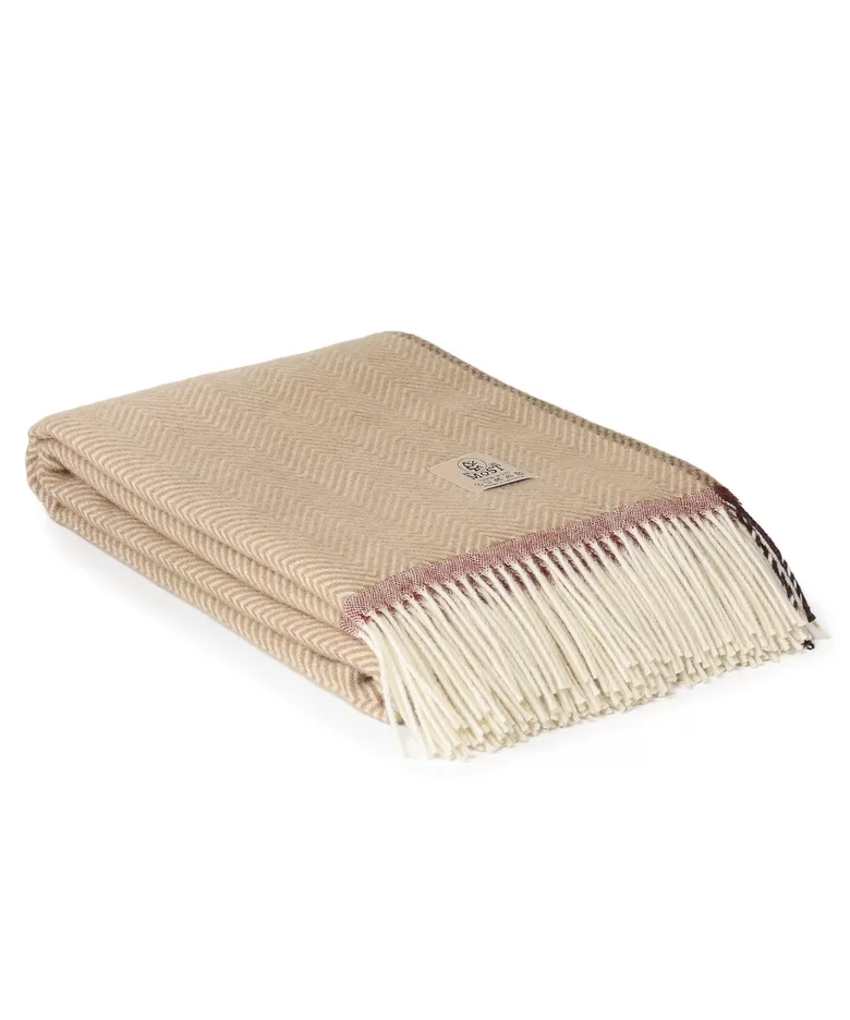 Плед из шерсти DENVER CREMA