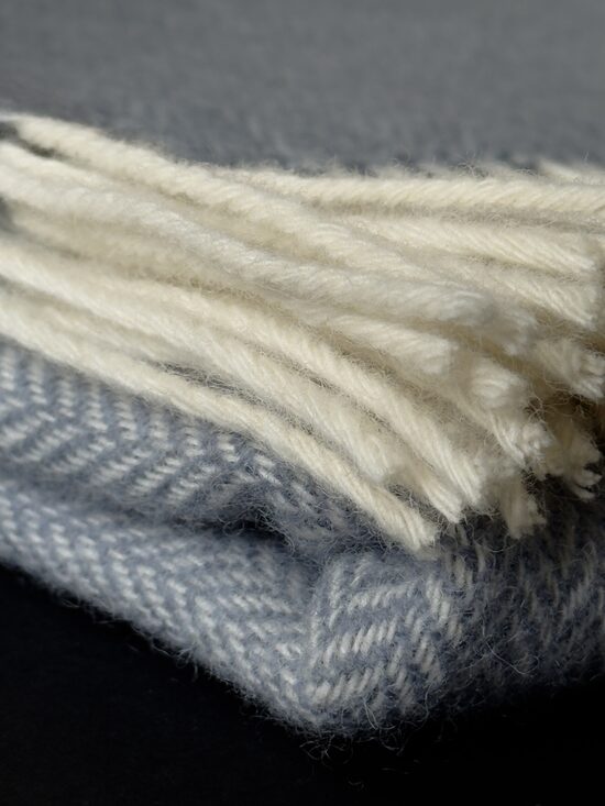 Vilnas sega HERRINGBONE BLUE