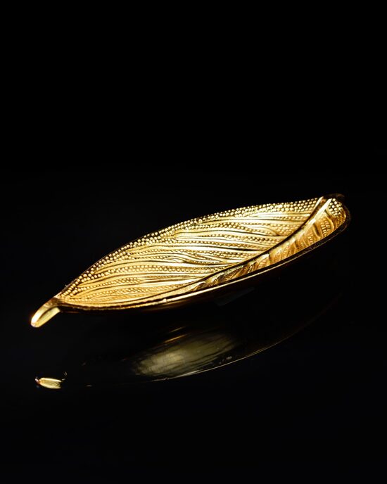 Metāla smaržkociņu un konusu turētājs zelta LAPA 