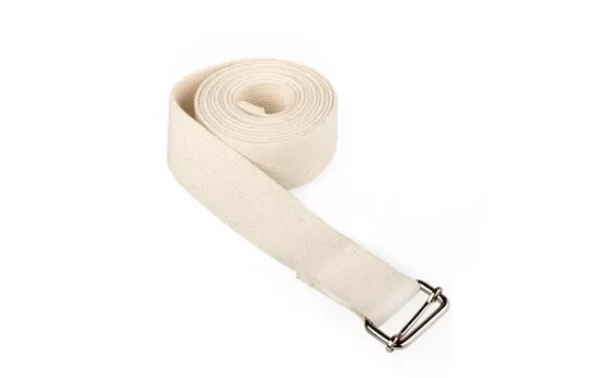 Йога-ремень ASANA BELT, белый, 2.5 м